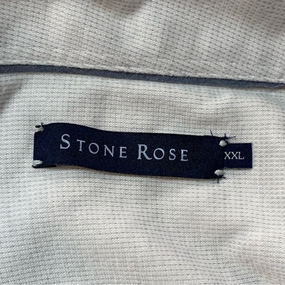 STONE ROSE Button-Up Performance Knit Shirt in Light Grey - Picture 8 of 12